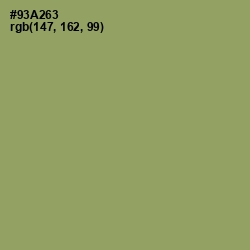 #93A263 - Olivine Color Image