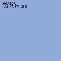 #93ABDA - Polo Blue Color Image