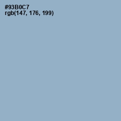 #93B0C7 - Rock Blue Color Image