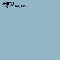 #93B7C8 - Rock Blue Color Image