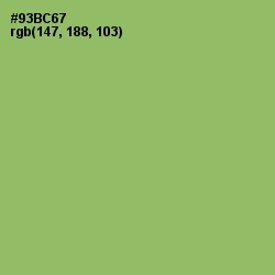 #93BC67 - Olivine Color Image