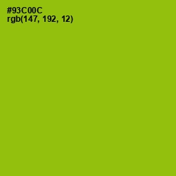 #93C00C - Pistachio Color Image