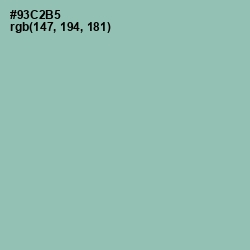 #93C2B5 - Shadow Green Color Image