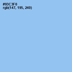 #93C3F0 - Cornflower Color Image