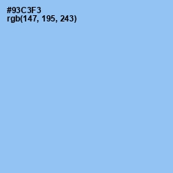 #93C3F3 - Cornflower Color Image