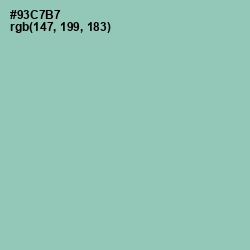 #93C7B7 - Shadow Green Color Image