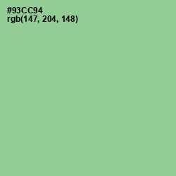 #93CC94 - Feijoa Color Image