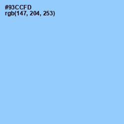 #93CCFD - Cornflower Color Image