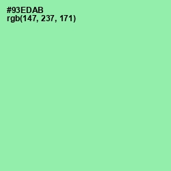 #93EDAB - Algae Green Color Image