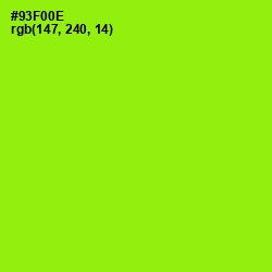 #93F00E - Inch Worm Color Image