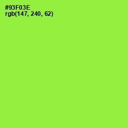 #93F03E - Green Yellow Color Image