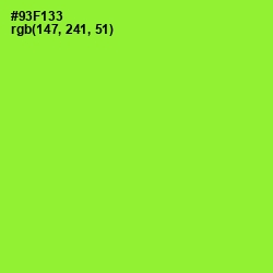 #93F133 - Green Yellow Color Image