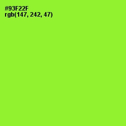 #93F22F - Green Yellow Color Image