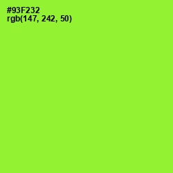 #93F232 - Green Yellow Color Image