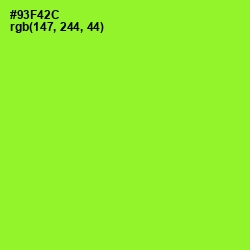 #93F42C - Green Yellow Color Image