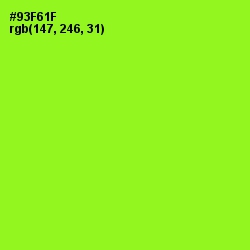 #93F61F - Green Yellow Color Image