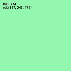 #93F7AF - Mint Green Color Image