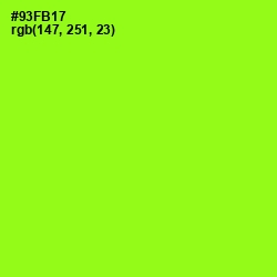 #93FB17 - Green Yellow Color Image
