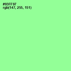 #93FF97 - Mint Green Color Image