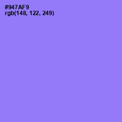 #947AF9 - Medium Purple Color Image