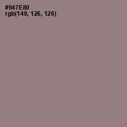 #947E80 - Mountbatten Pink Color Image