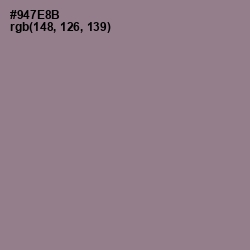 #947E8B - Mountbatten Pink Color Image