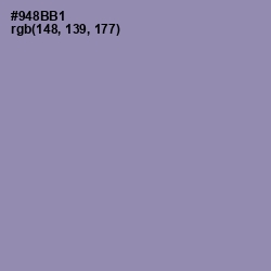#948BB1 - Manatee Color Image