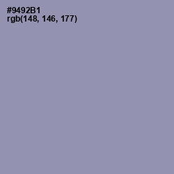 #9492B1 - Manatee Color Image