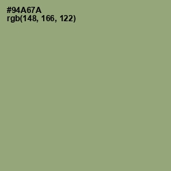 #94A67A - Olivine Color Image