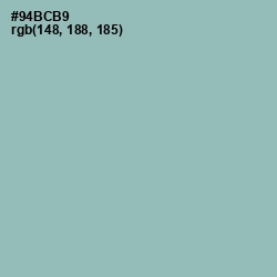 #94BCB9 - Summer Green Color Image