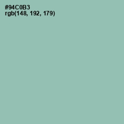 #94C0B3 - Shadow Green Color Image