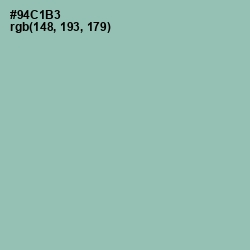 #94C1B3 - Shadow Green Color Image