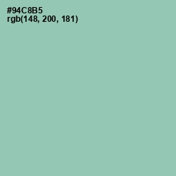 #94C8B5 - Shadow Green Color Image
