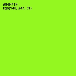 #94F71F - Green Yellow Color Image