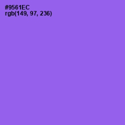 #9561EC - Medium Purple Color Image