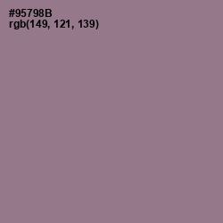 #95798B - Mountbatten Pink Color Image