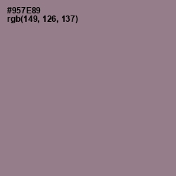 #957E89 - Mountbatten Pink Color Image