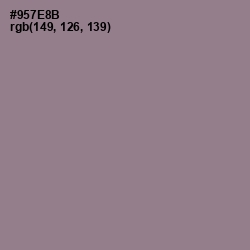 #957E8B - Mountbatten Pink Color Image