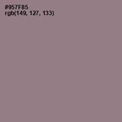 #957F85 - Mountbatten Pink Color Image