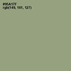 #95A17F - Olivine Color Image