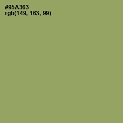 #95A363 - Olivine Color Image