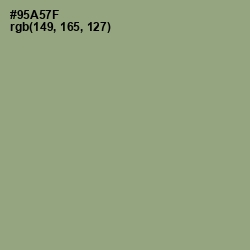 #95A57F - Olivine Color Image