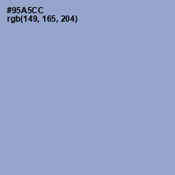 #95A5CC - Polo Blue Color Image