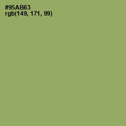 #95AB63 - Olivine Color Image