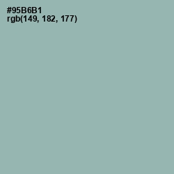 #95B6B1 - Summer Green Color Image