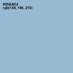 #95BAD2 - Rock Blue Color Image