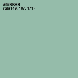 #95BBAB - Summer Green Color Image