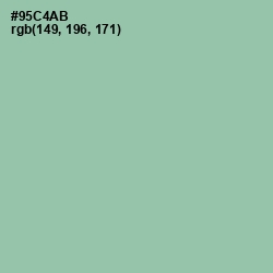 #95C4AB - Shadow Green Color Image