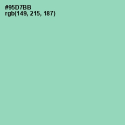 #95D7BB - Algae Green Color Image