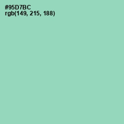 #95D7BC - Algae Green Color Image